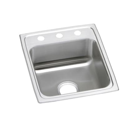 Elkay Pacemaker Stainless Steel 17 X 20 X 7-1/8 Single Bowl Top Mount Sink PSRQ17202